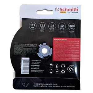 TARCZA DIAMENTOWA  125 x1,4x10,22,2mm Premium Slim